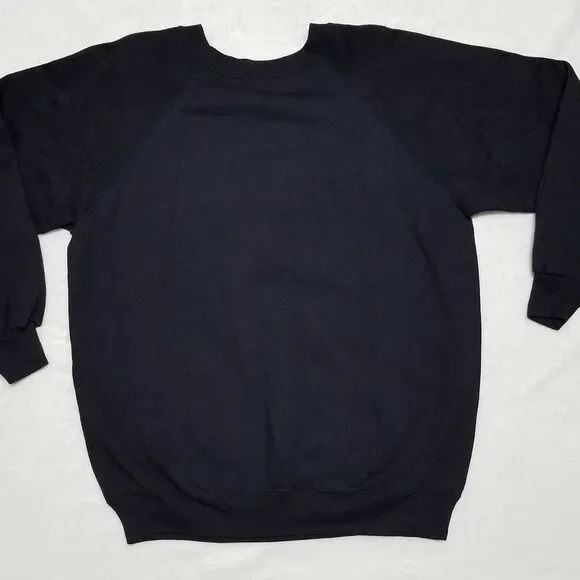 VINTAGE 80s Hanes Black Cherub Dove Sweatshirt